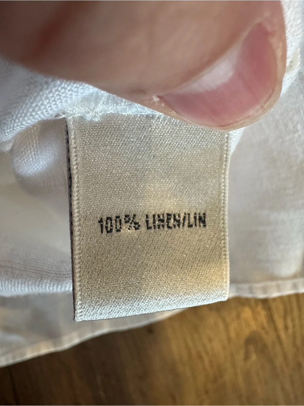 Lafayette 148 White Floral Appliqué Sleeveless Linen Button-Up Shirt Sz 12 - Picture 6 of 6